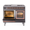 ILVE_UND40FNMPMGP_Nostalgie_II_40"_Dual_Fuel_Range_main_oven_door_opened
