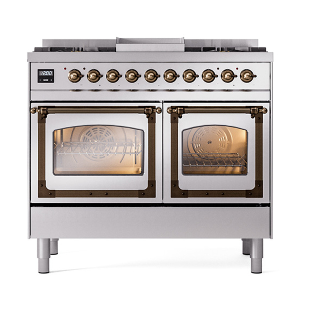 ILVE_UND40FNMPSSBLP_Nostalgie_II_40"_Dual_Fuel_Range_front_view