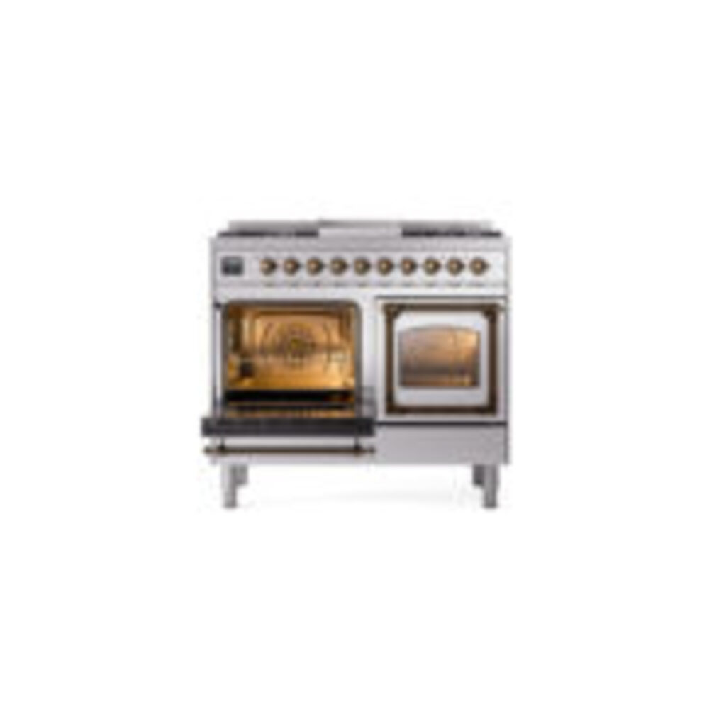 ILVE_UND40FNMPSSBLP_Nostalgie_II_40"_Dual_Fuel_Range_main_oven_door_opened