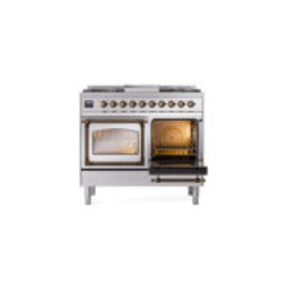 ILVE_UND40FNMPSSBLP_Nostalgie_II_40"_Dual_Fuel_Range_side_oven_door_opened