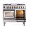 ILVE_UND40FNMPSSB_Nostalgie_II_40"_Dual_Fuel_Range_side_oven_door_opened