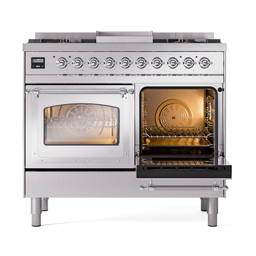 ILVE_UND40FNMPSSC_Nostalgie_II_40"_Dual_Fuel_Range_side_oven_door_opened