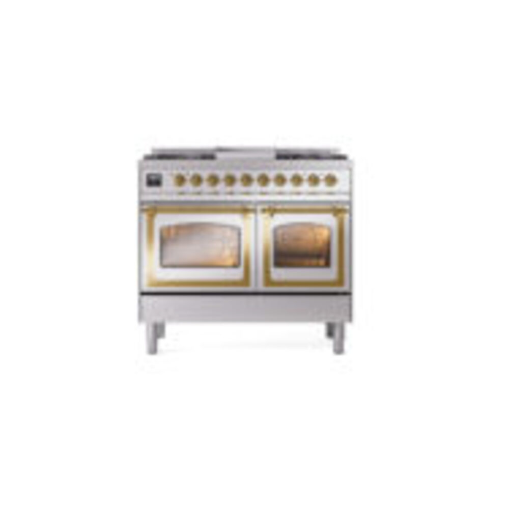 ILVE_UND40FNMPSSGLP_Nostalgie_II_40"_Dual_Fuel_Range_front_view