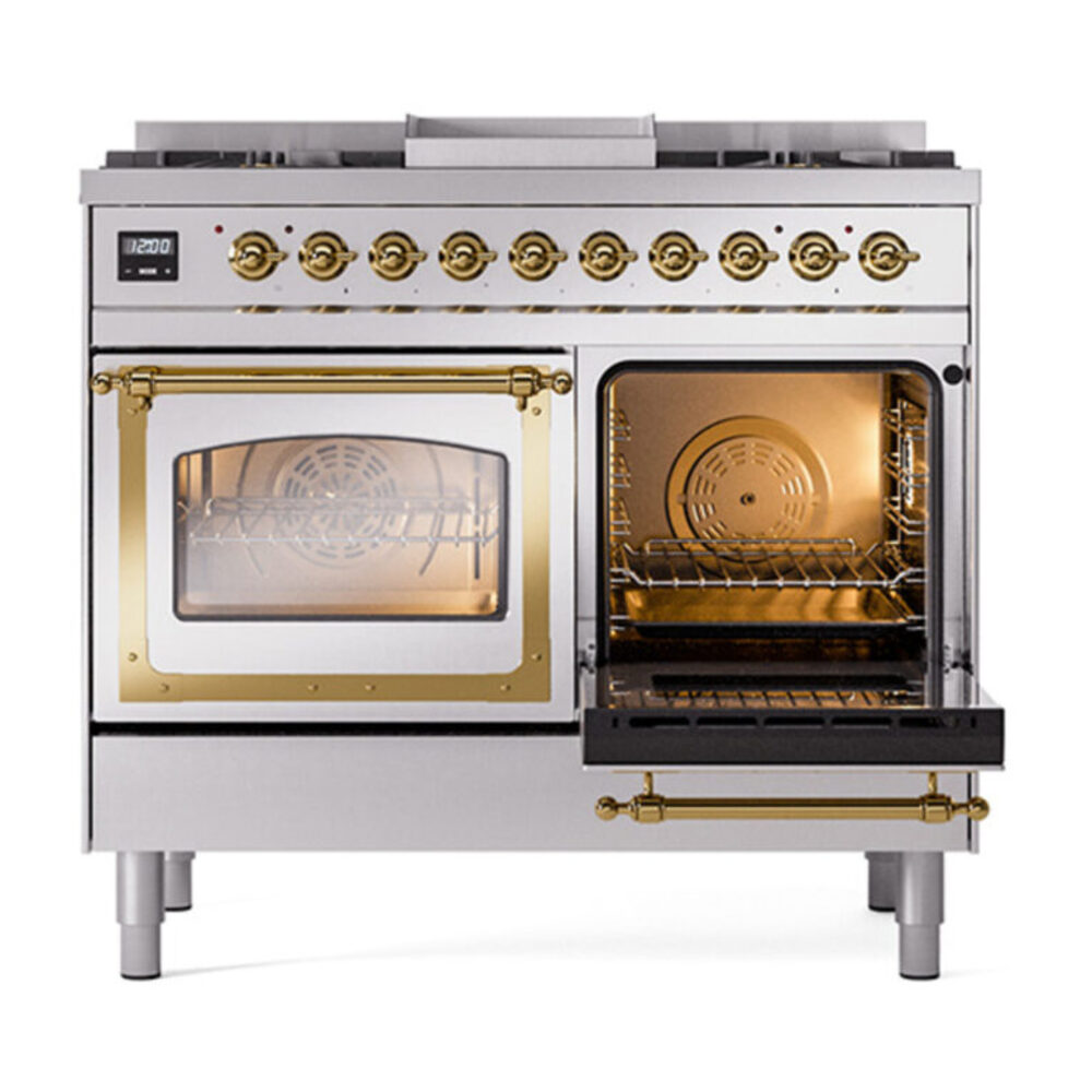 ILVE_UND40FNMPSSGLP_Nostalgie_II_40"_Dual_Fuel_Range_side_oven_door_opened