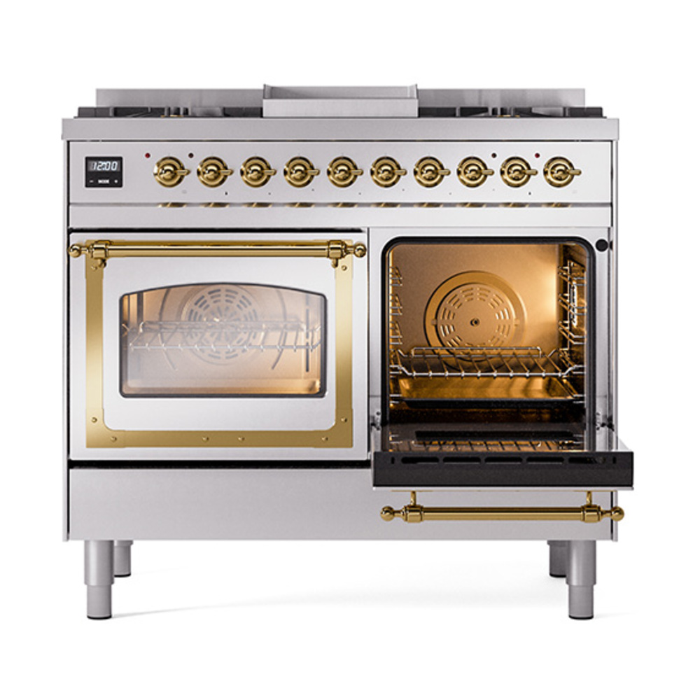 ILVE_UND40FNMPSSG_Nostalgie_II_40"_Dual_Fuel_Range_side_oven_door_opened