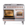 ILVE_UND40FNMPSSPLP_Nostalgie_II_40"_Dual_Fuel_Range_main_oven_door_opened