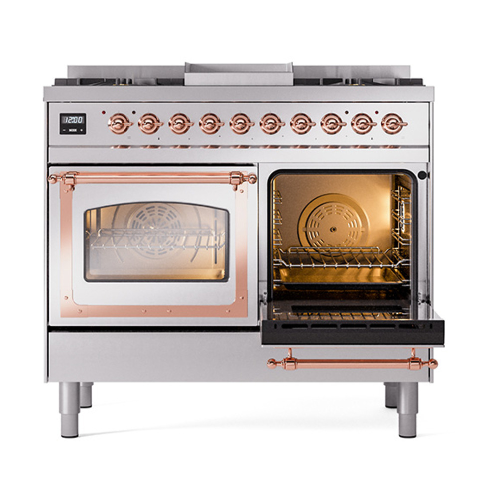 ILVE_UND40FNMPSSPLP_Nostalgie_II_40"_Dual_Fuel_Range_side_oven_door_opened