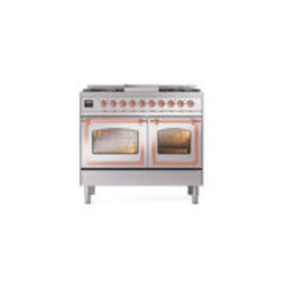 ILVE_UND40FNMPSSP_Nostalgie_II_40"_Dual_Fuel_Range_front_view