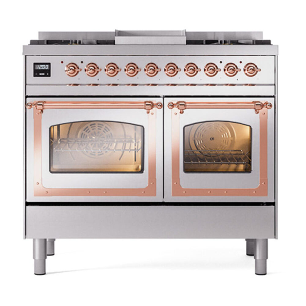 ILVE_UND40FNMPSSP_Nostalgie_II_40"_Dual_Fuel_Range_front_view
