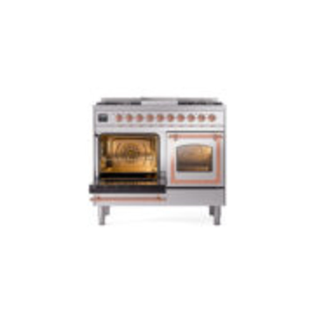 ILVE_UND40FNMPSSP_Nostalgie_II_40"_Dual_Fuel_Range_main_oven_door_opened