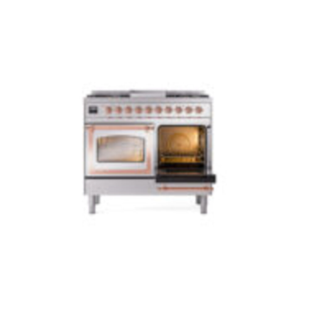 ILVE_UND40FNMPSSP_Nostalgie_II_40"_Dual_Fuel_Range_side_oven_door_opened