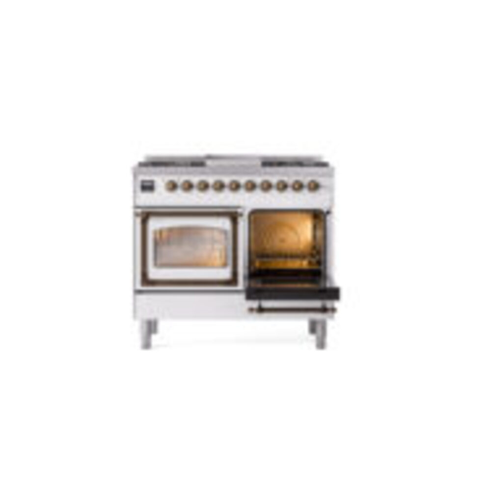 ILVE_UND40FNMPWHBLP_Nostalgie_II_40"_Dual_Fuel_Range_side_oven_door_opened