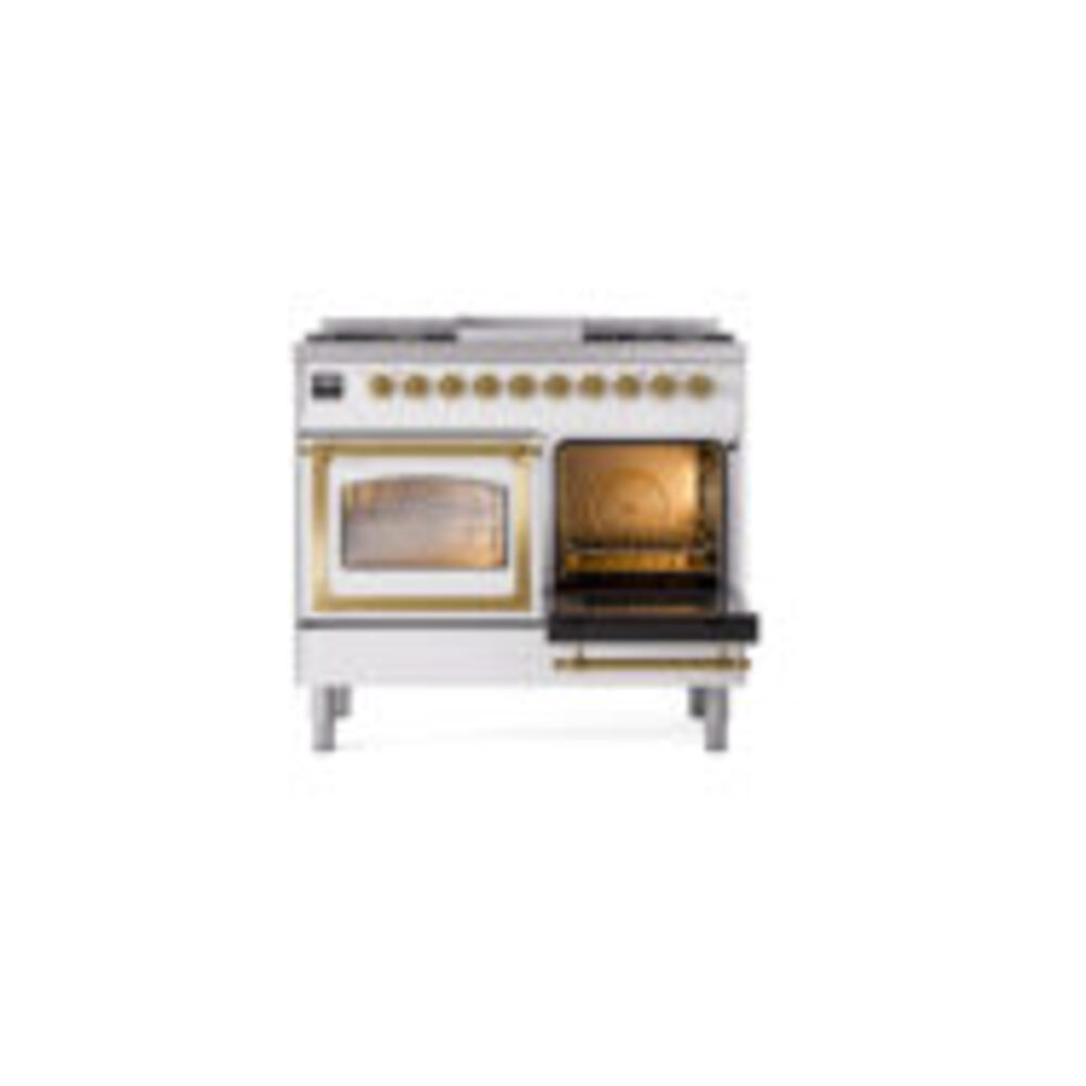 ILVE_UND40FNMPWHGLP_Nostalgie_II_40"_Dual_Fuel_Range_side_oven_door_opened