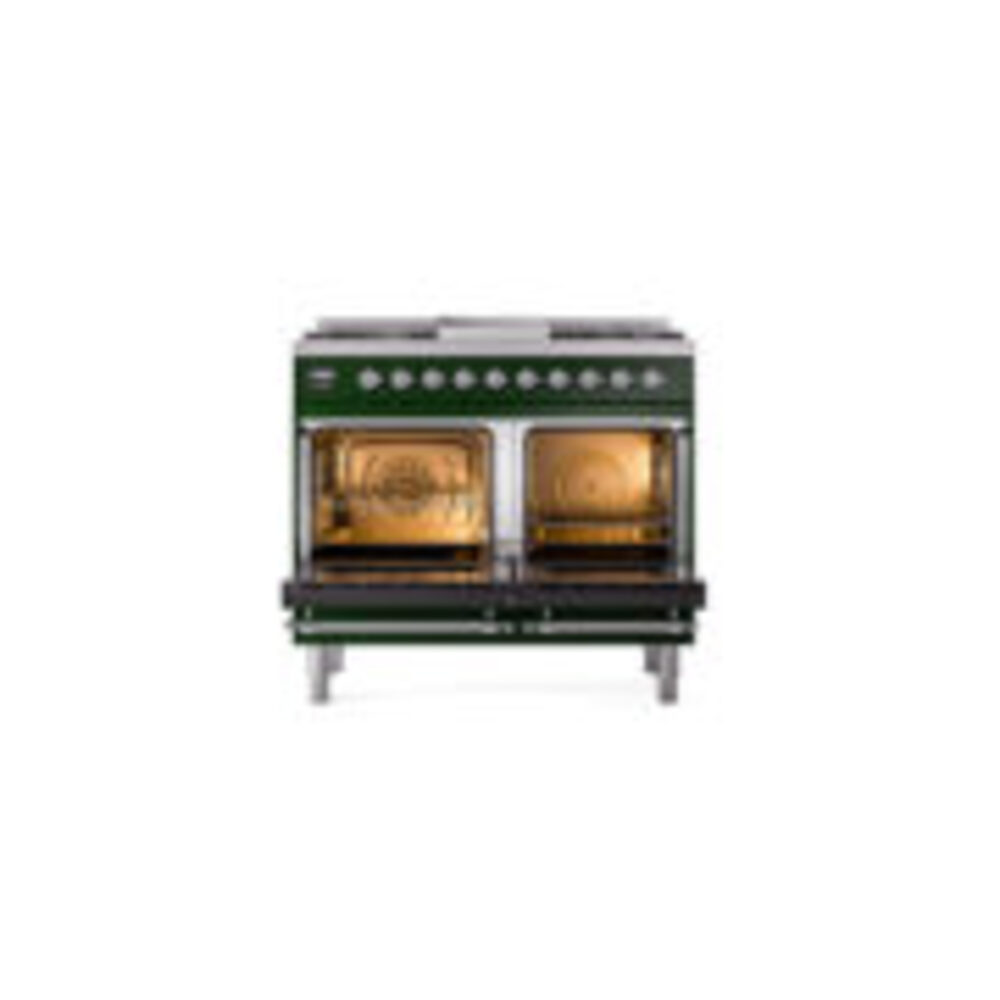 ILVE_UND40FQNMPEGCLP_Nostalgie_II_40"_Dual_Fuel_Range_oven_door_opened