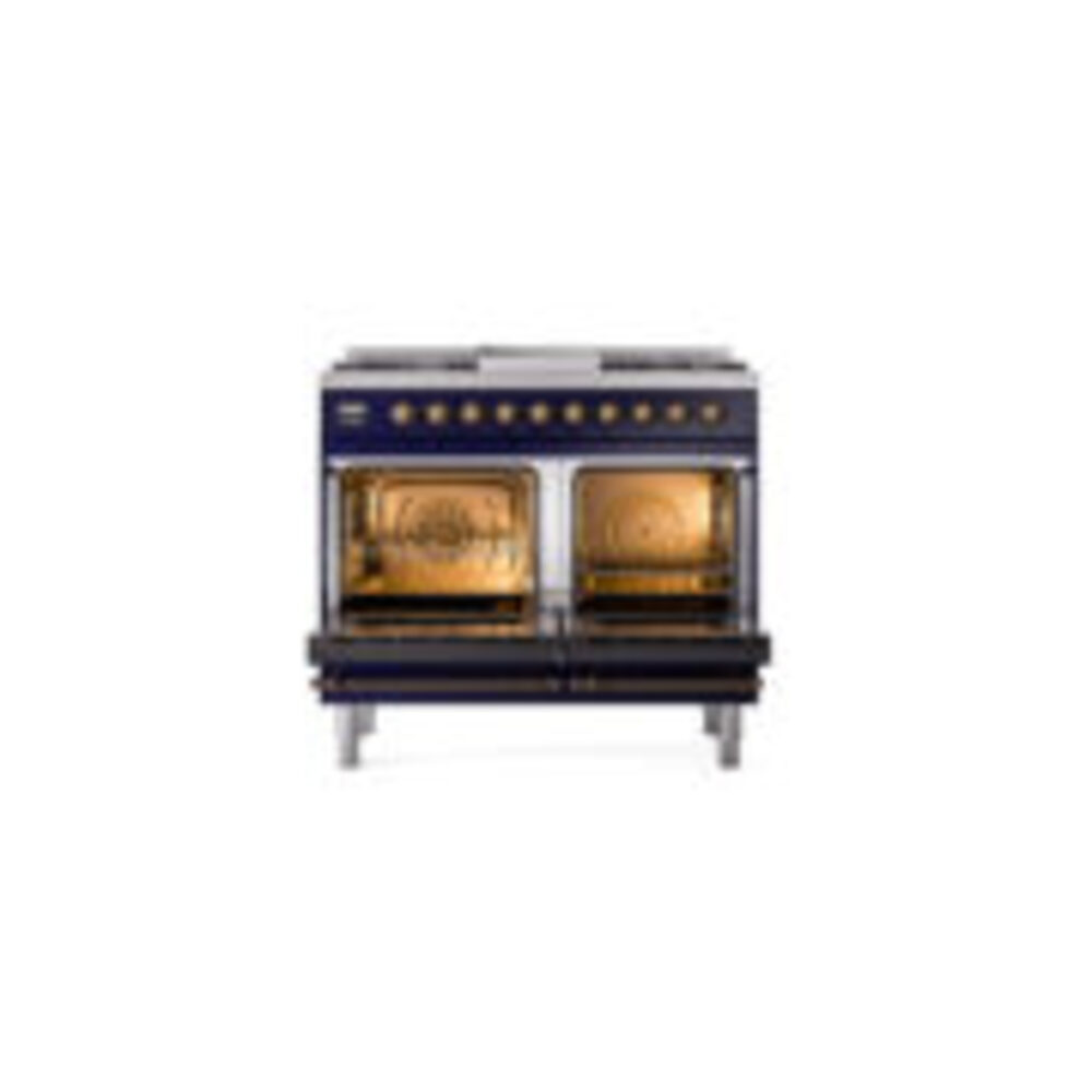 ILVE_UND40FQNMPMBBLP_Nostalgie_II_40"_Dual_Fuel_Range_oven_door_opened