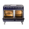 ILVE_UND40FQNMPMBCLP_Nostalgie_II_40"_Dual_Fuel_Range_oven_door_opened