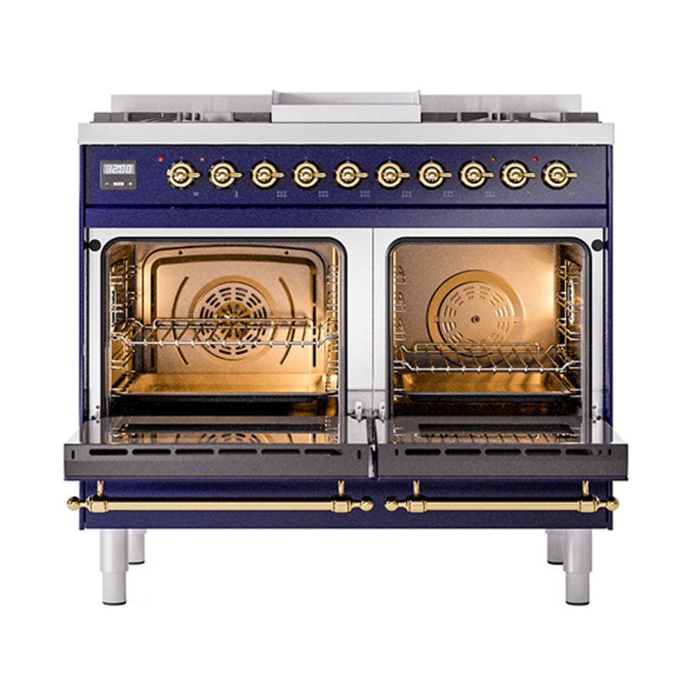 ILVE_UND40FQNMPMBGLP_Nostalgie_II_40"_Dual_Fuel_Range_oven_door_opened