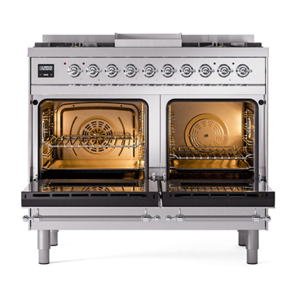 ILVE_UND40FQNMPSSC_Nostalgie_II_40"_Dual_Fuel_Range_oven_door_opened