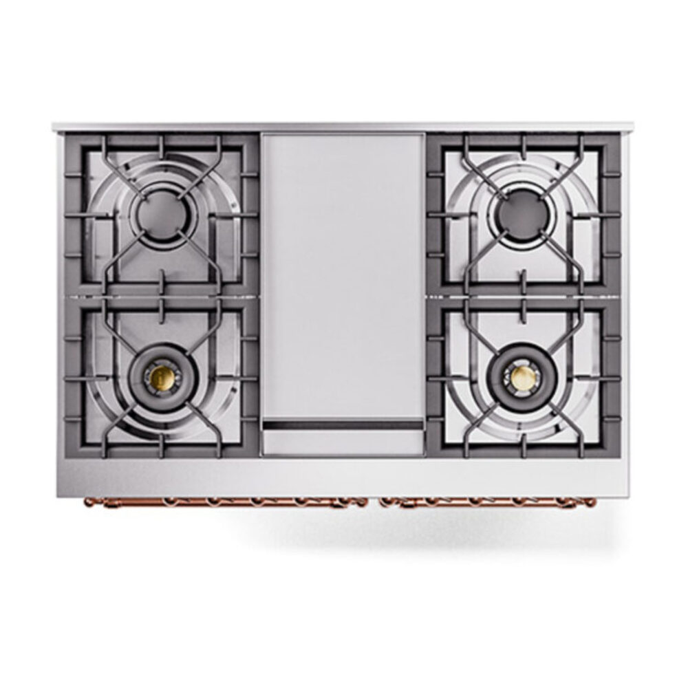 ILVE_UND40FQNMPWHPLP_Nostalgie_II_40"_Dual_Fuel_Range_top_view