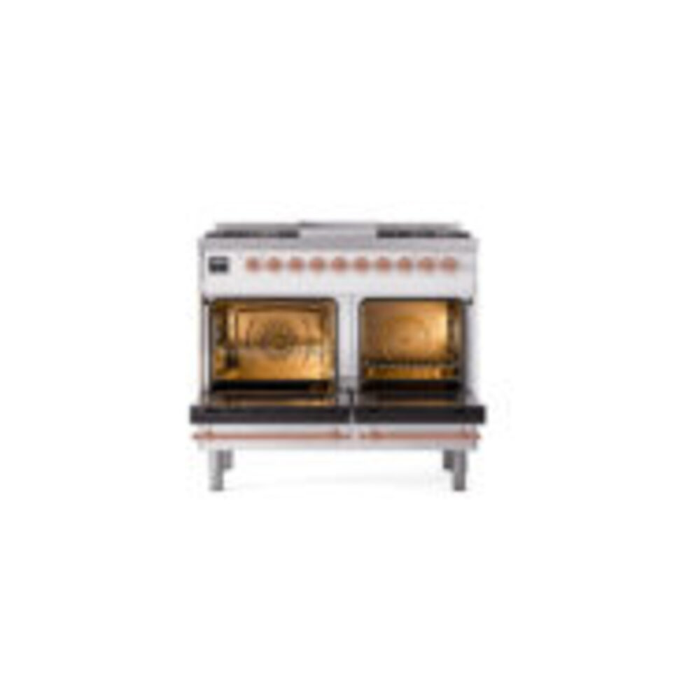 ILVE_UND40FQNMPWHP_Nostalgie_II_40"_Dual_Fuel_Range_oven_door_opened