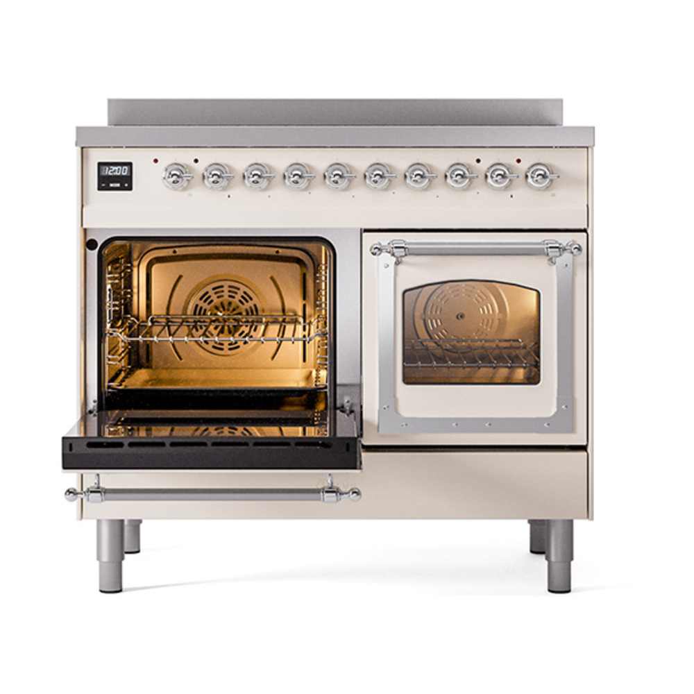 ILVE_UNDI406NMPAWC_Nostalgie_II_60"_Dual_Fuel_Range_main_oven_door_opened