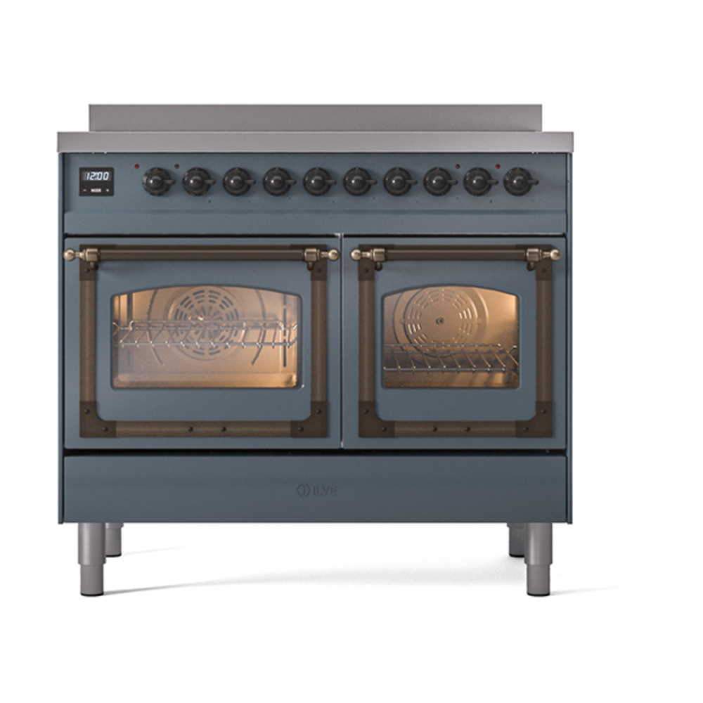 ILVE_UNDI406NMPBGB_Nostalgie_II_60"_Dual_Fuel_Range_front_view