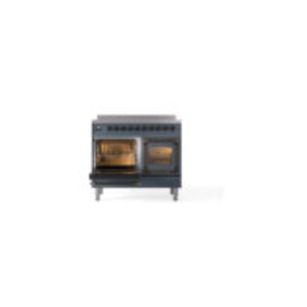 ILVE_UNDI406NMPBGB_Nostalgie_II_60"_Dual_Fuel_Range_main_oven_door_opened
