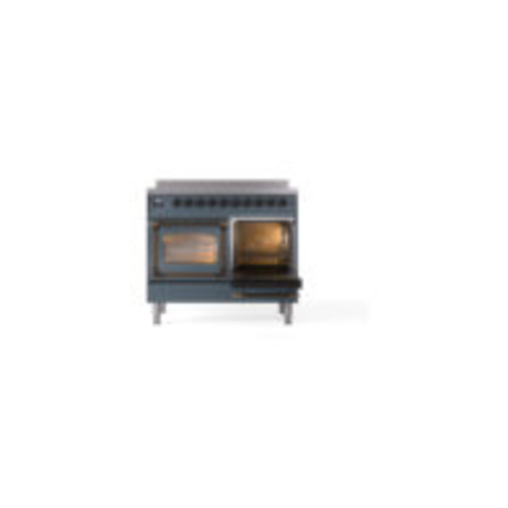 ILVE_UNDI406NMPBGB_Nostalgie_II_60"_Dual_Fuel_Range_side_oven_door_opened