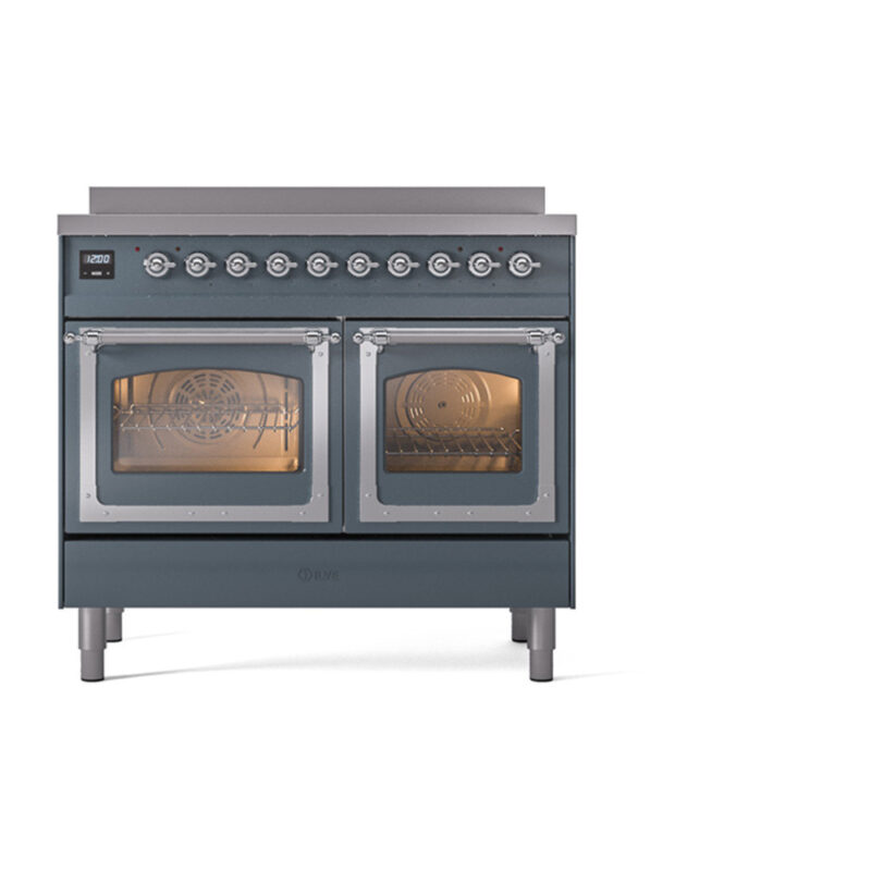 ILVE_UNDI406NMPBGC_Nostalgie_II_60"_Dual_Fuel_Range_front_view