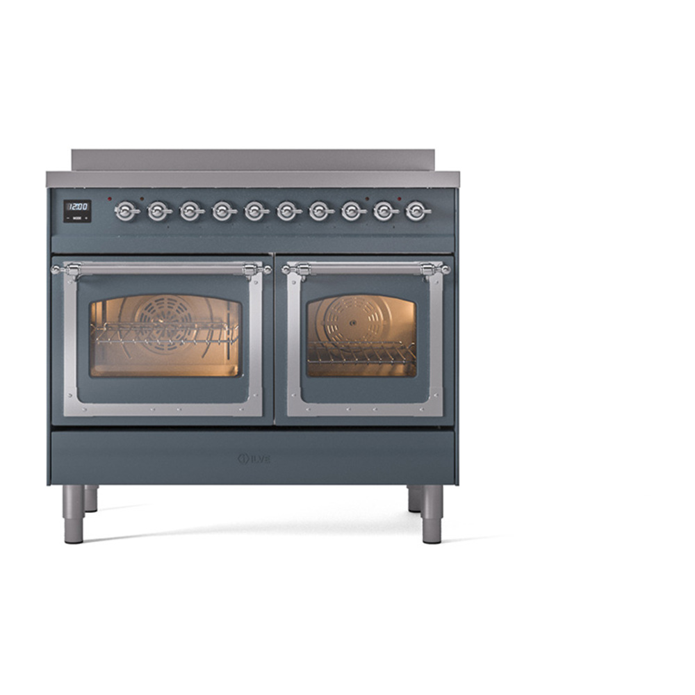 ILVE_UNDI406NMPBGC_Nostalgie_II_60"_Dual_Fuel_Range_front_view
