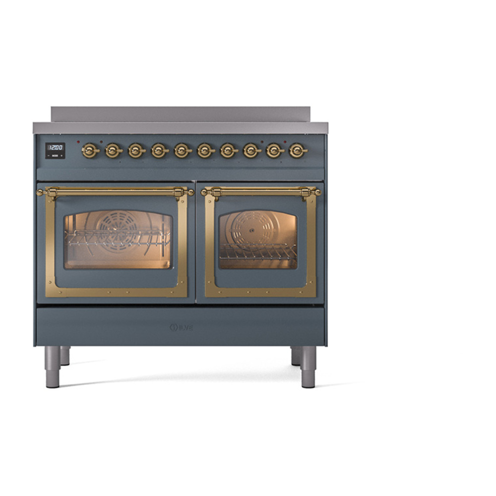 ILVE_UNDI406NMPBGG_Nostalgie_II_60"_Dual_Fuel_Range_front_view