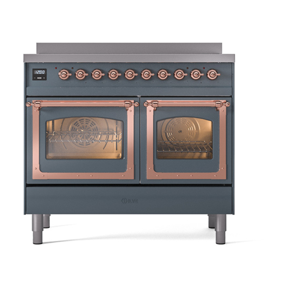 ILVE_UNDI406NMPBGP_Nostalgie_II_60"_Dual_Fuel_Range_front_view