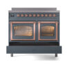 ILVE_UNDI406NMPBGP_Nostalgie_II_60"_Dual_Fuel_Range_drawer_opened