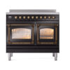 ILVE_UNDI406NMPBKB_Nostalgie_II_60"_Dual_Fuel_Range_front_view