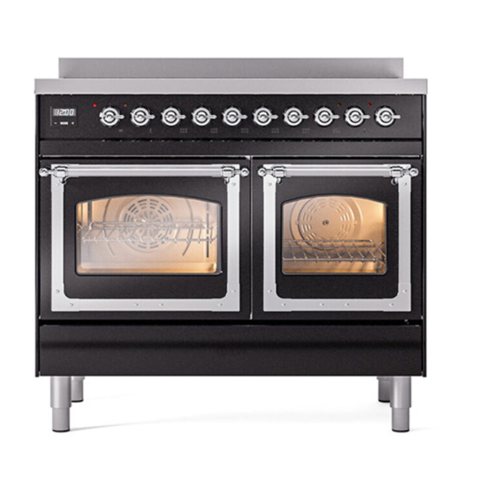 ILVE_UNDI406NMPBKC_Nostalgie_II_60"_Dual_Fuel_Range_front_view