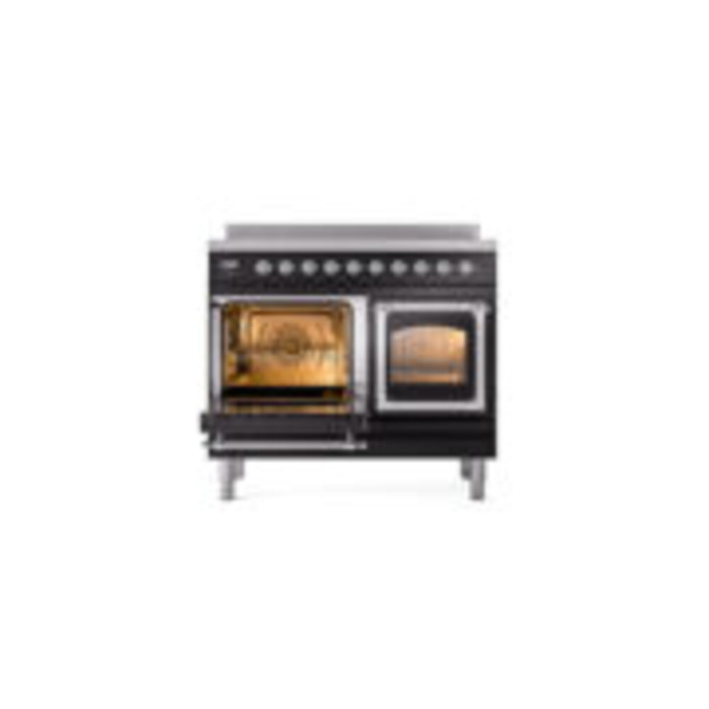 ILVE_UNDI406NMPBKC_Nostalgie_II_60"_Dual_Fuel_Range_main_oven_door_opened