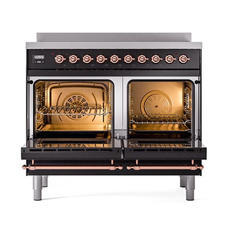 ILVE_UNDI406NMPBKP_Nostalgie_II_60"_Dual_Fuel_Range_oven_door_opened