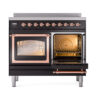 ILVE_UNDI406NMPBKP_Nostalgie_II_60"_Dual_Fuel_Range_side_oven_door_opened
