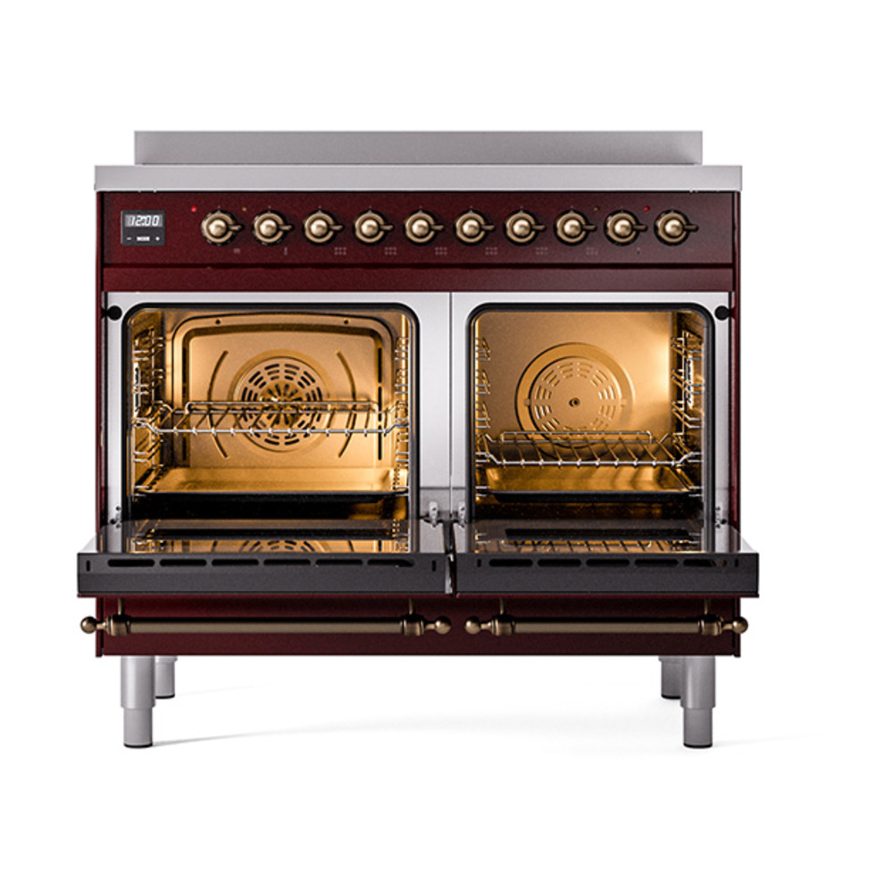 ILVE_UNDI406NMPBUB_Nostalgie_II_60"_Dual_Fuel_Range_oven_door_opened