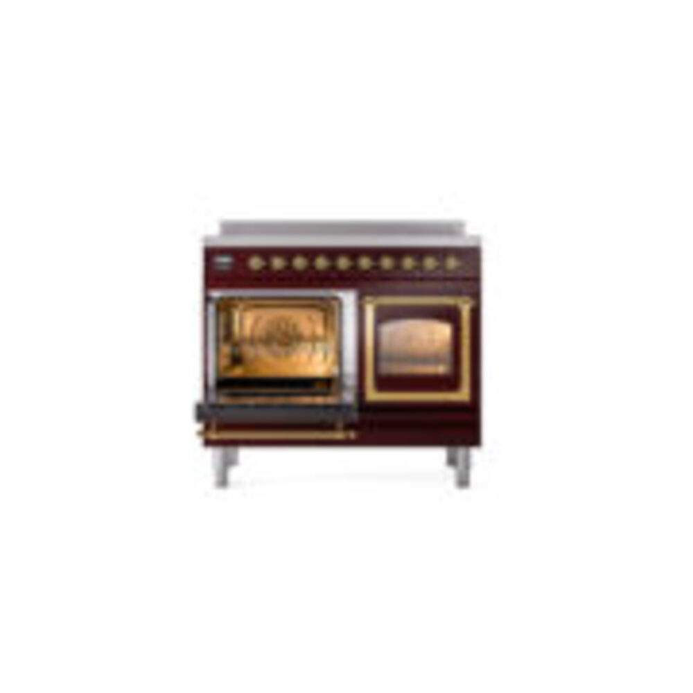 ILVE_UNDI406NMPBUG_Nostalgie_II_60"_Dual_Fuel_Range_main_oven_door_opened