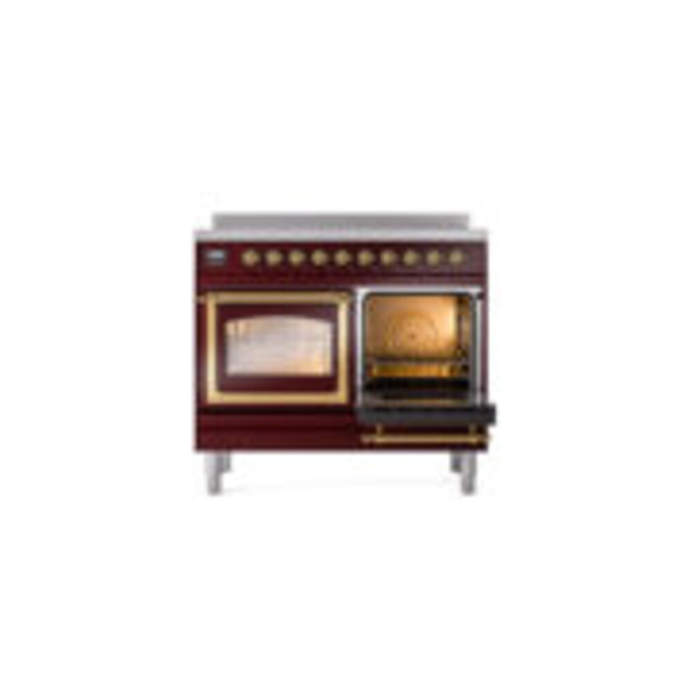 ILVE_UNDI406NMPBUG_Nostalgie_II_60"_Dual_Fuel_Range_side_oven_door_opened