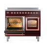 ILVE_UNDI406NMPBUP_Nostalgie_II_60"_Dual_Fuel_Range_main_oven_door_opened