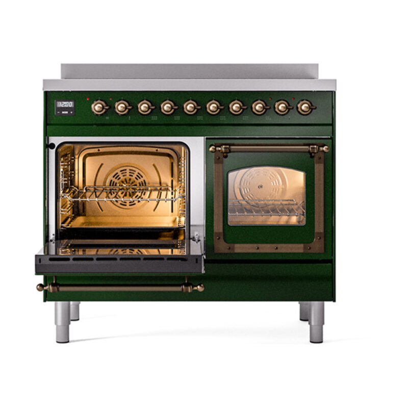 ILVE_UNDI406NMPEGB_Nostalgie_II_60"_Dual_Fuel_Range_main_oven_door_opened