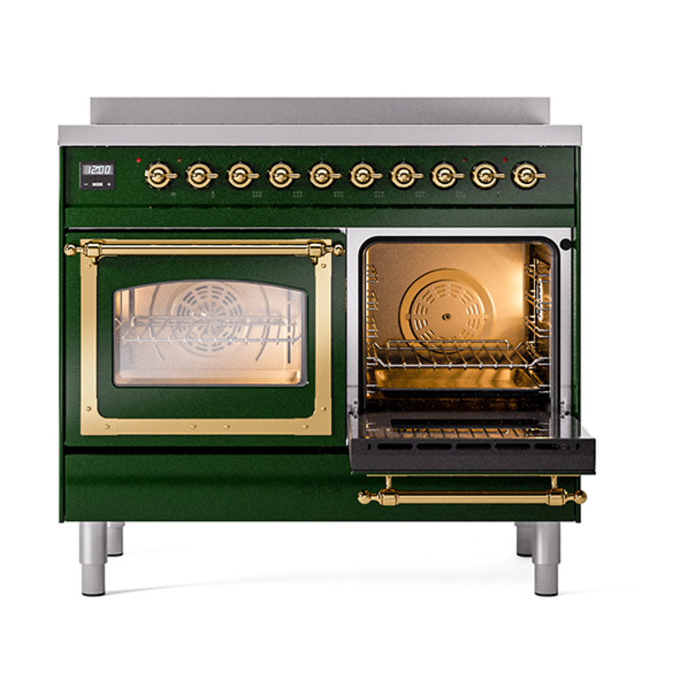ILVE_UNDI406NMPEGG_Nostalgie_II_60"_Dual_Fuel_Range_side_oven_door_opened