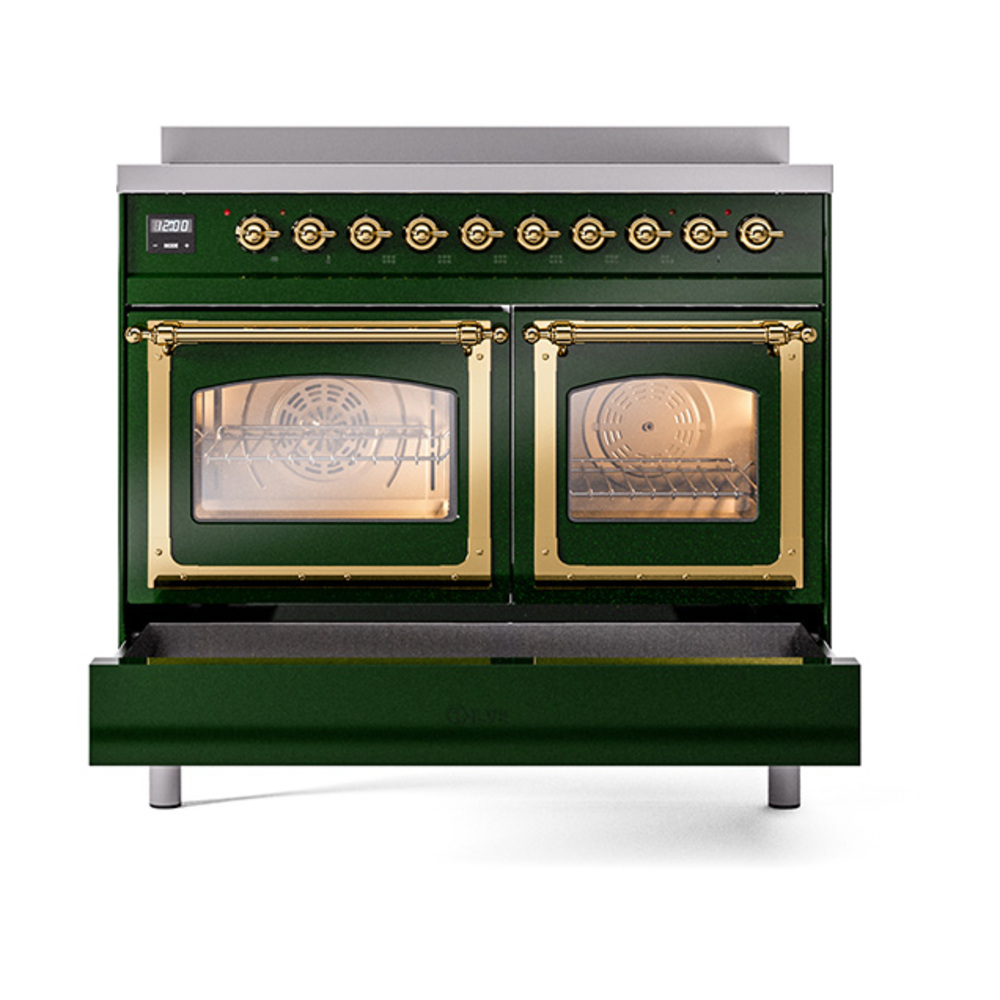 ILVE_UNDI406NMPEGG_Nostalgie_II_60"_Dual_Fuel_Range_drawer_opened