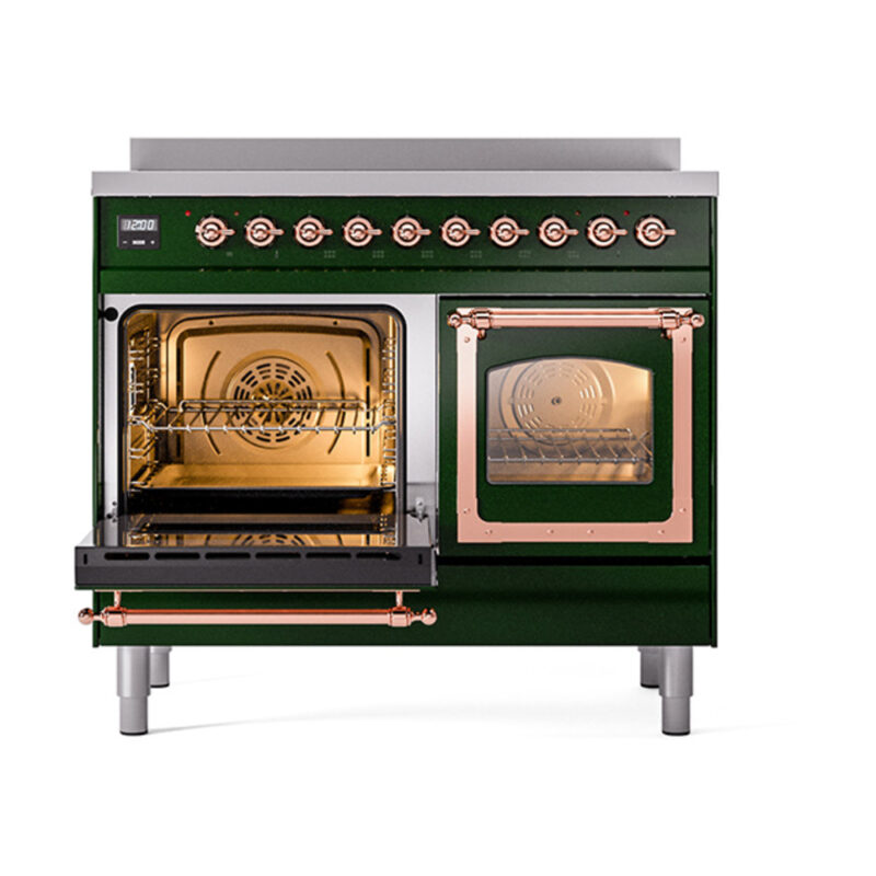 ILVE_UNDI406NMPEGP_Nostalgie_II_60"_Dual_Fuel_Range_main_oven_door_opened