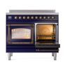 ILVE_UNDI406NMPMBB_Nostalgie_II_60"_Dual_Fuel_Range_side_oven_door_opened