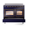 ILVE_UNDI406NMPMBB_Nostalgie_II_60"_Dual_Fuel_Range_drawer_opened