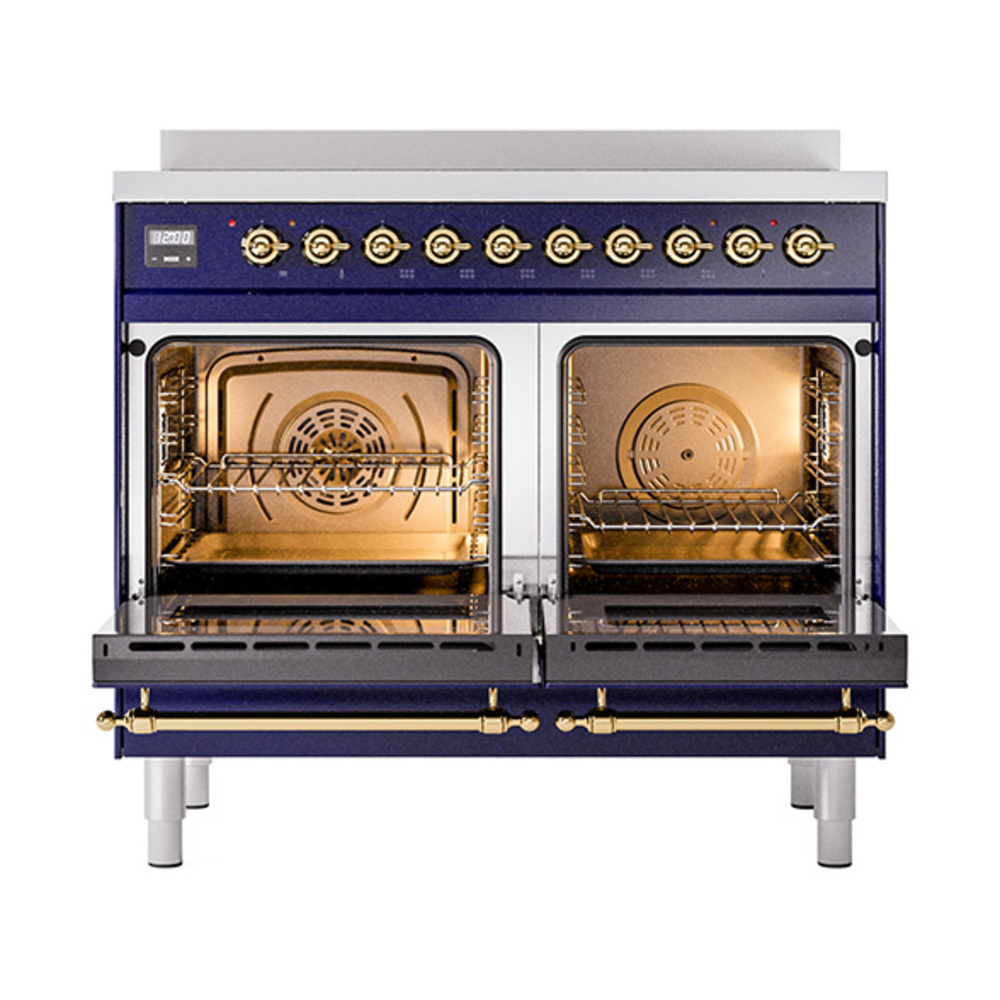 ILVE_UNDI406NMPMBG_Nostalgie_II_60"_Dual_Fuel_Range_oven_door_opened