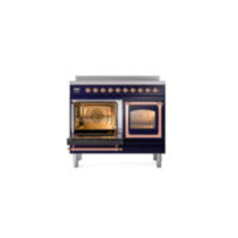 ILVE_UNDI406NMPMBP_Nostalgie_II_60"_Dual_Fuel_Range_main_oven_door_opened